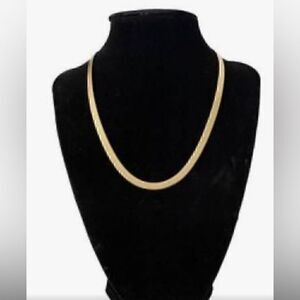 NWT Jennifer Zeuner Hamilton Chain 14k  Gold  Plated Herringbone Chain